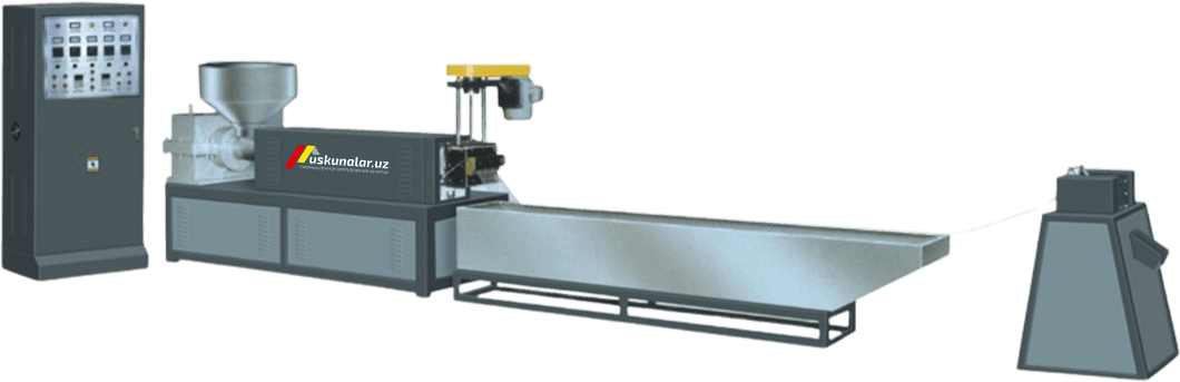 Plastikni qayta ishlash uskunasi, granulyator (suv orqali sovutish) US-SJ-90