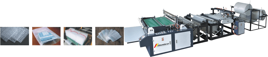 Pufakli plyonkadan paket ishlab chiqarish uskunasi (3 tomonlama biriktiriluvchi) US-XYQB-C-1300