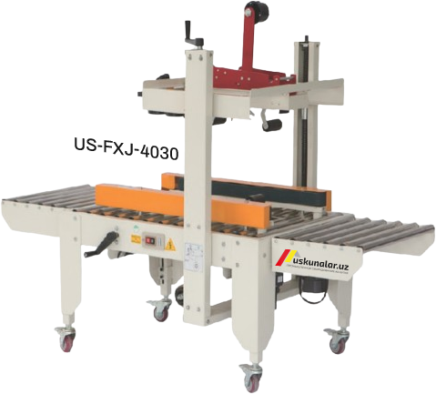 Karton korobka ustki va pastki qismini skotchlovchi uskuna US-FXJ-6050