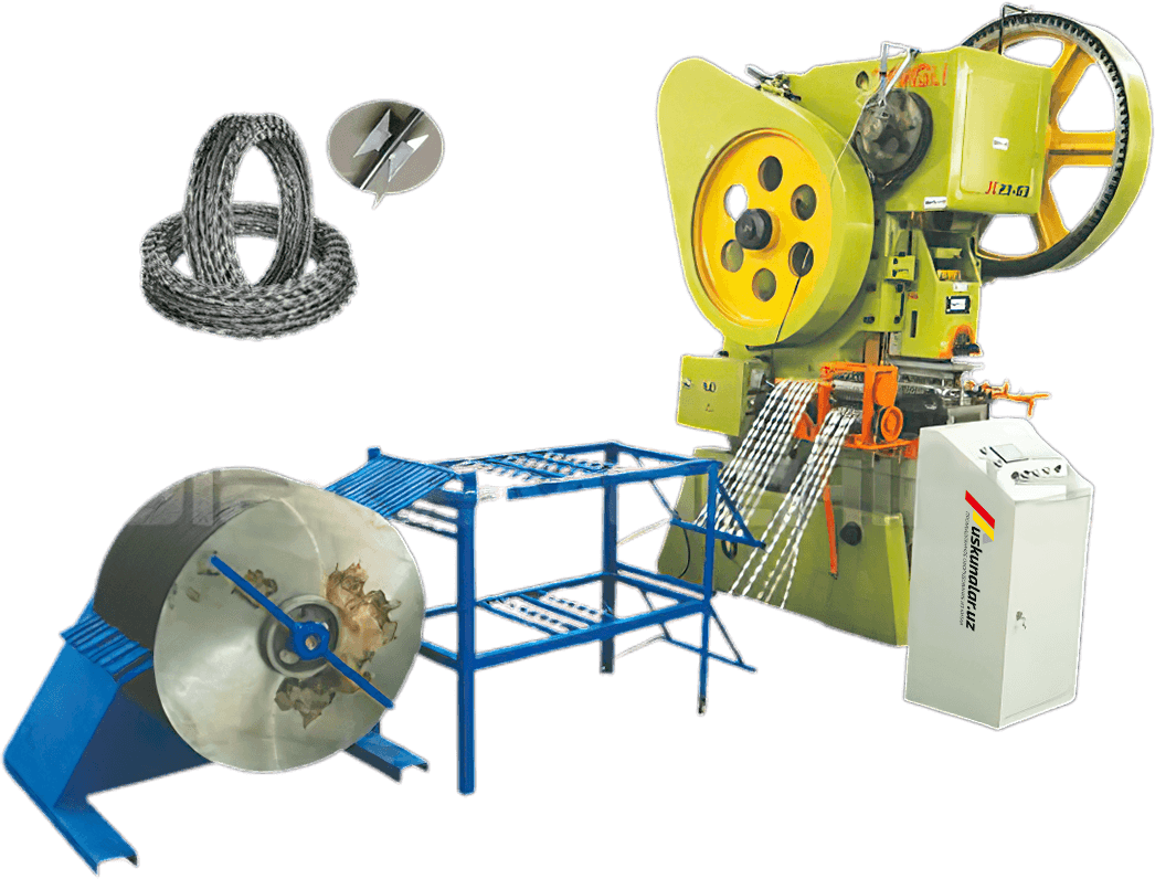 Оборудование для производства колючей проволоки с лезвием 220-280 м/ч