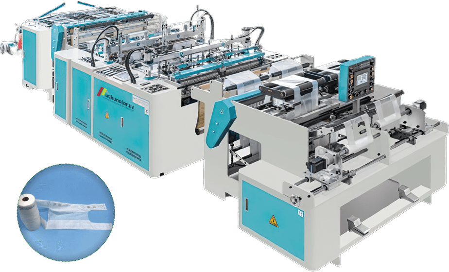 Maykali paketni rulon qilish uskunasi US-XJBXJ-480*2