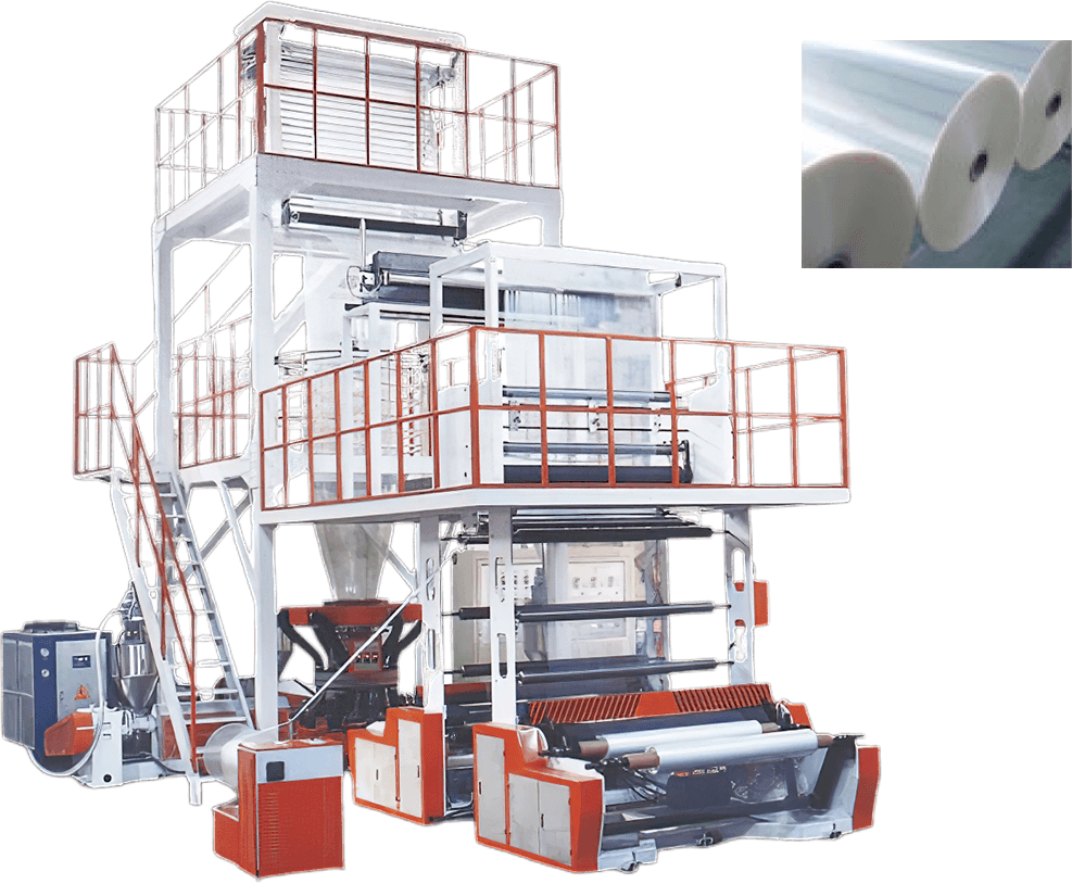 Экструдер для выдувания 3-слойной пленки US-SJ*3-FM1100