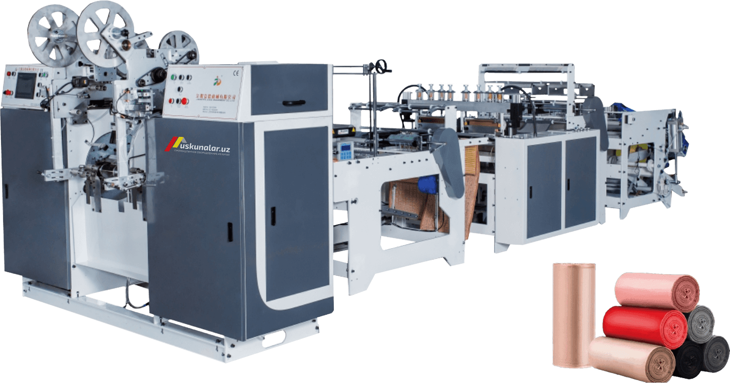 Polietilen paket ishlab chiqarish uskunasi US-JDDH-300*2