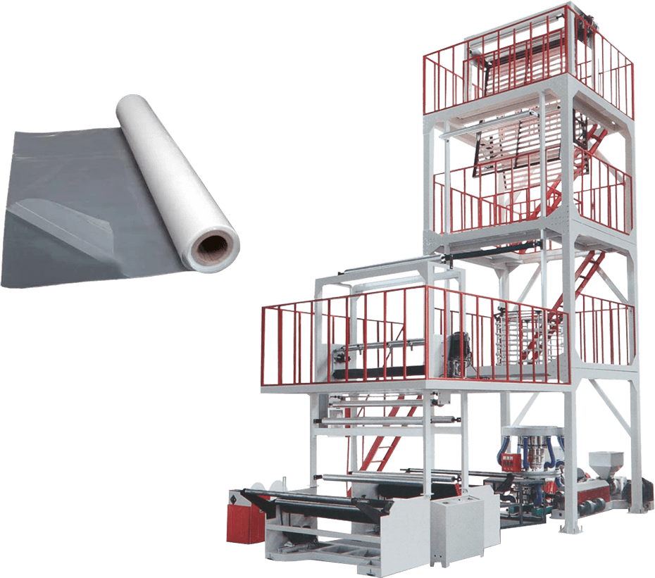 2 qavatli polietilen rulonli plyonka ishlab chiqaruvchi ekstruder US-SJ*2-FM900