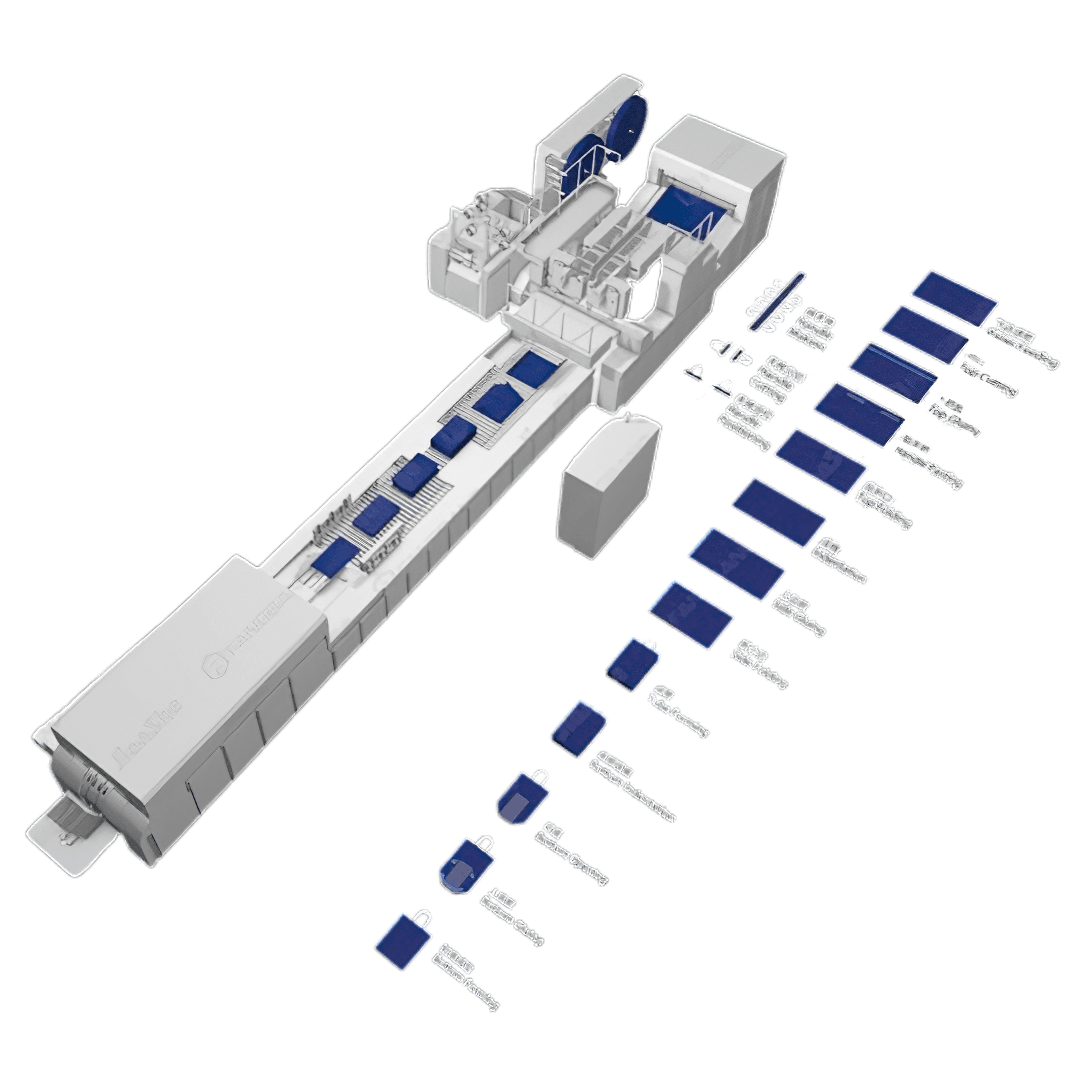 Qog'oz sumkalar (paket) ishlab chiqarish uskunasi US-ZDQFP08