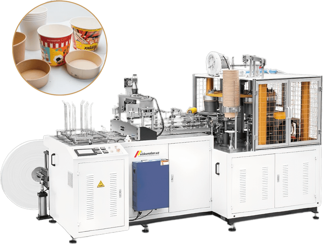 Qog'oz idishlar (basket) ishlab chiqarish uskunasi US-MB-ZT-200