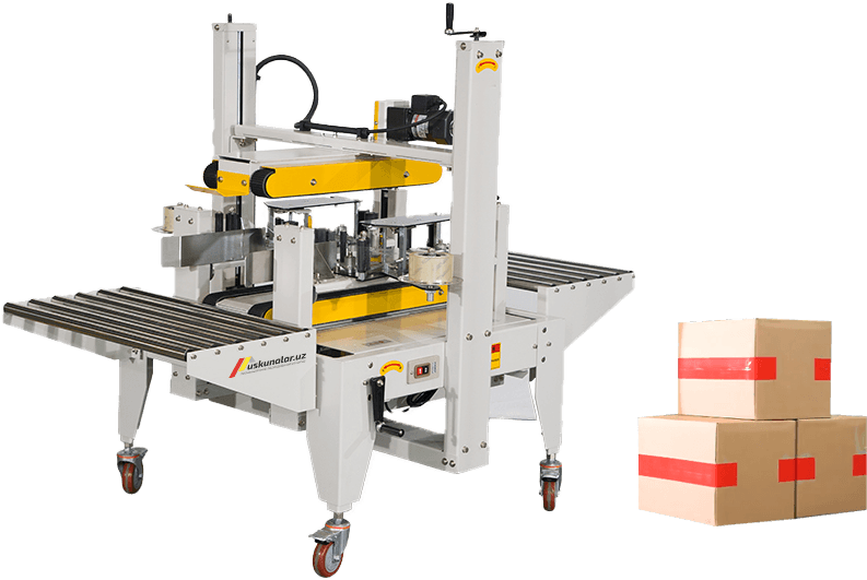 skoch yopishtirish, karton qadoqlash, kartonni skochlash, karton qadoqlash uskunasi, skoch yopishtirish uskunasi, skotch yopishtirish, karton skotchlash uskunasi
