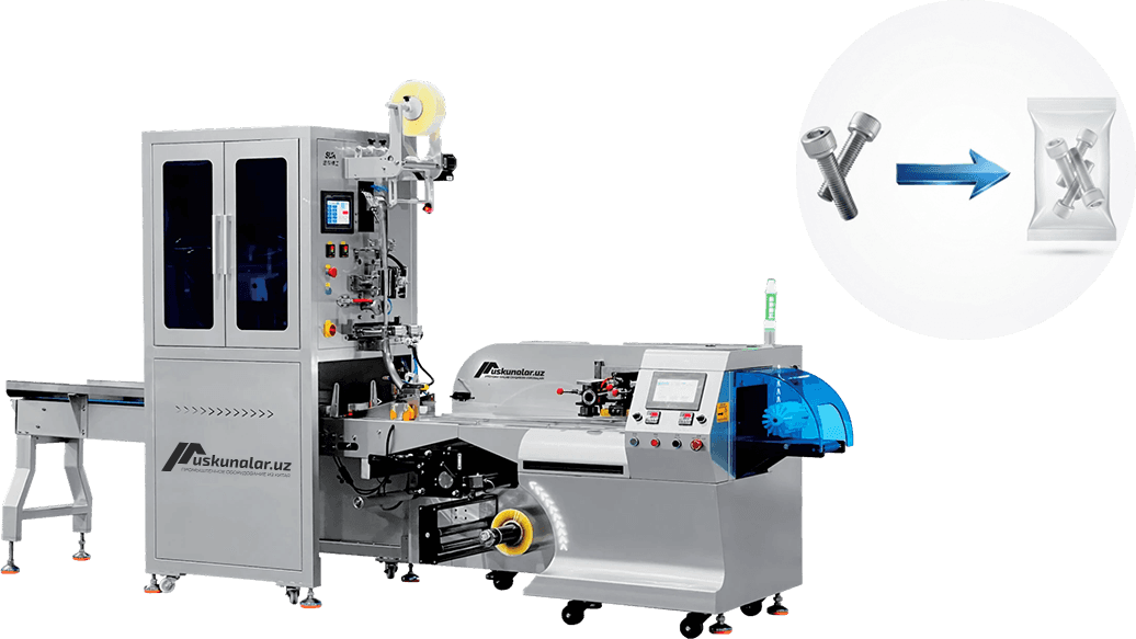 gorizontal qadoqlash uskunasi, vint qadoqlash uskunasi, vklyuchatel qadoqlash, rozetka qadoqlash uskunasi, sovun qadoqlash uskunasi, gorizontal uskuna