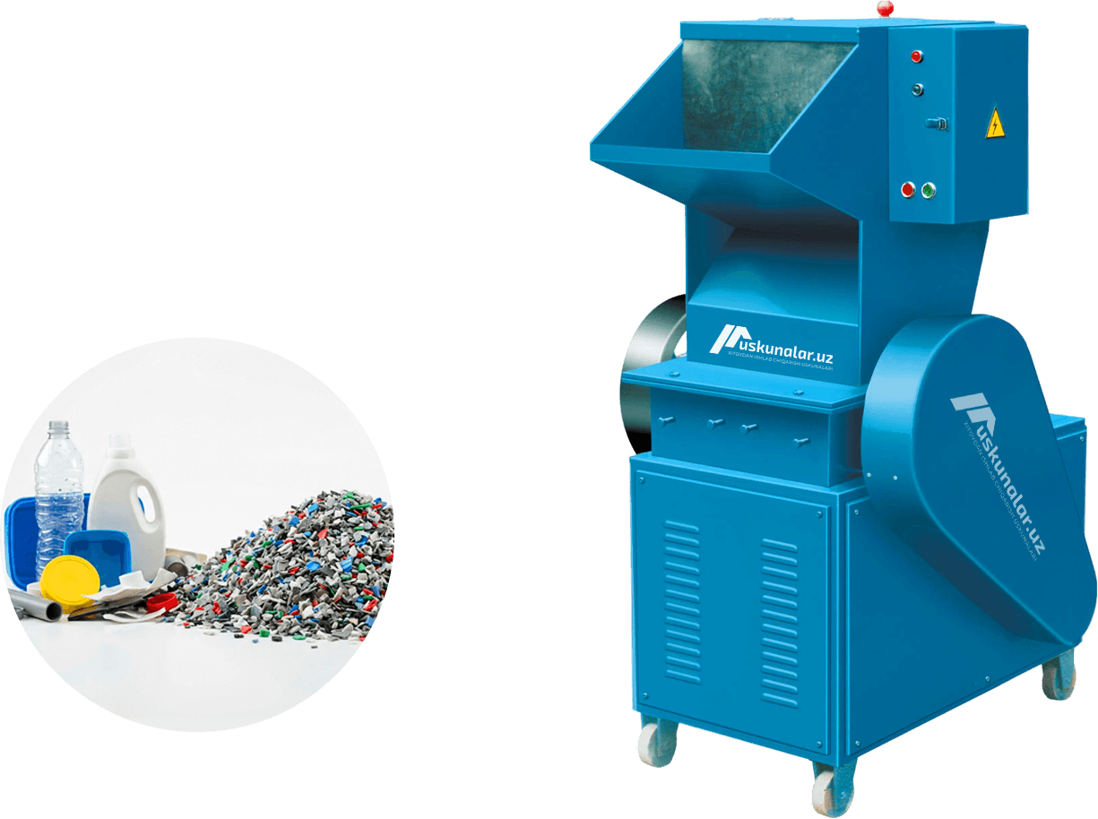 plastik drobilka, drabilka, plastik chiqindi maydalash, plastik maydalash uskunasi, plastik otxod uchun drobilka, plastiklar uchun drobilka