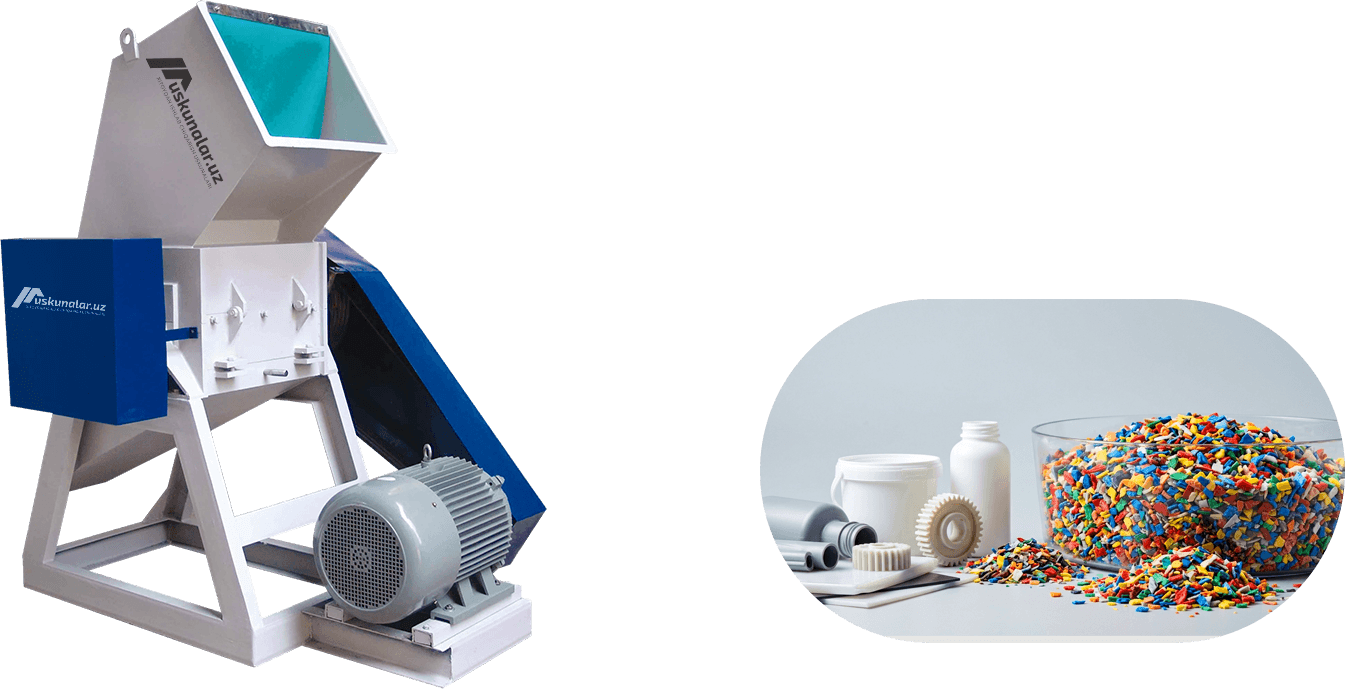 plastik drobilka, drabilka, plastik chiqindi maydalash, plastik maydalash uskunasi, plastik otxod uchun drobilka, plastiklar uchun drobilka